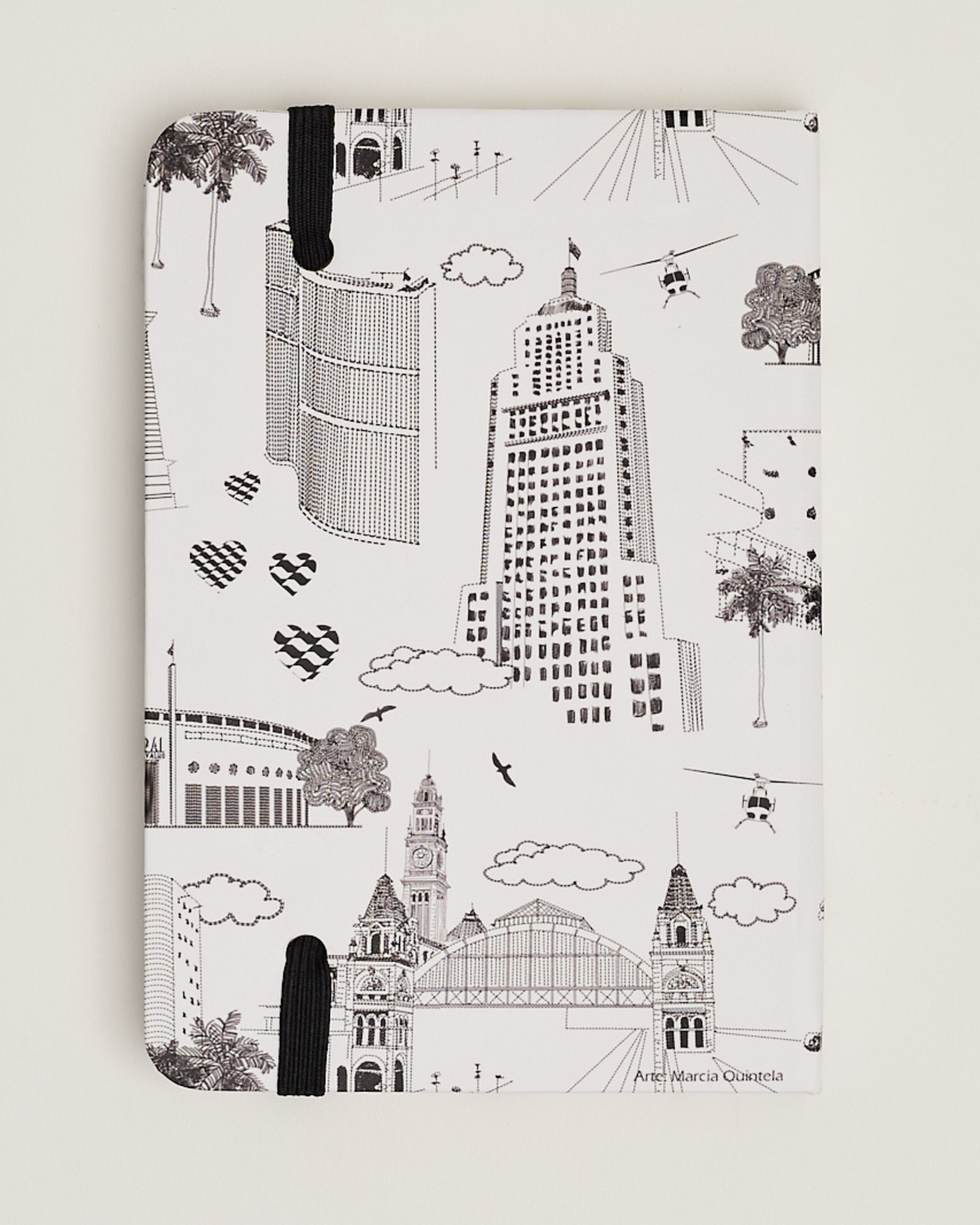 Caderno capa dura 12x17 Marcia Quintela