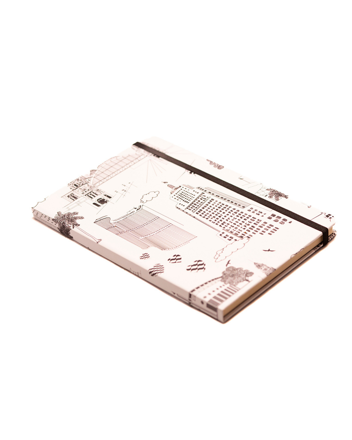 Caderno São Paulo Preto e Branco capa dura 14x21 Marcia Quintela