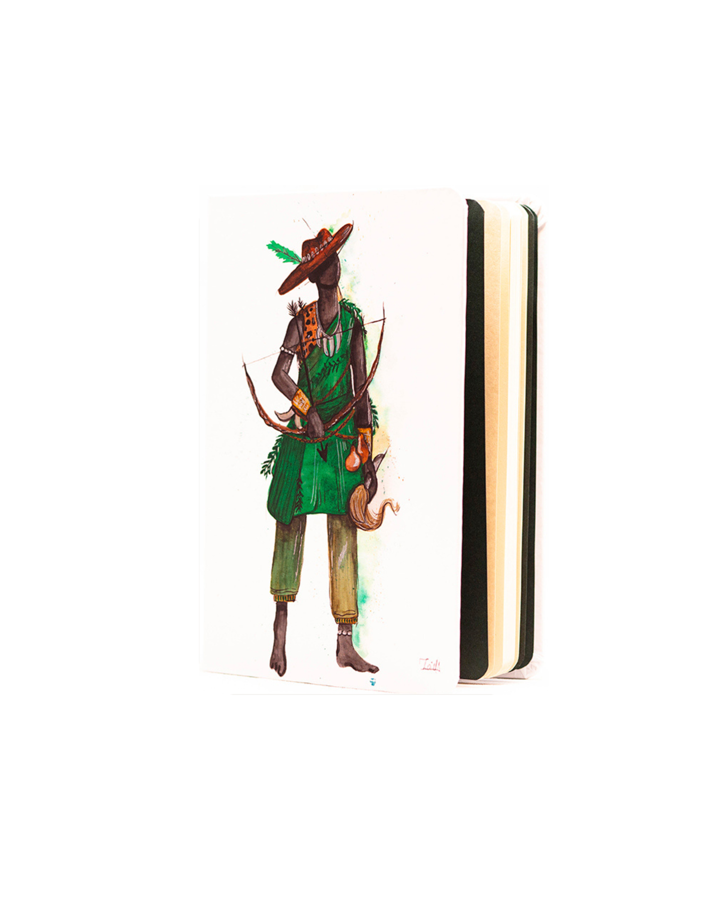 Caderno Oxóssi capa dura 9x13 Ludmilla