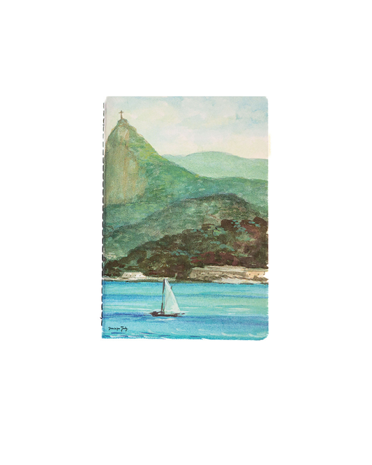 Caderneta Corcovado e Lagoa capa flex 14x21 Dominique Jardy