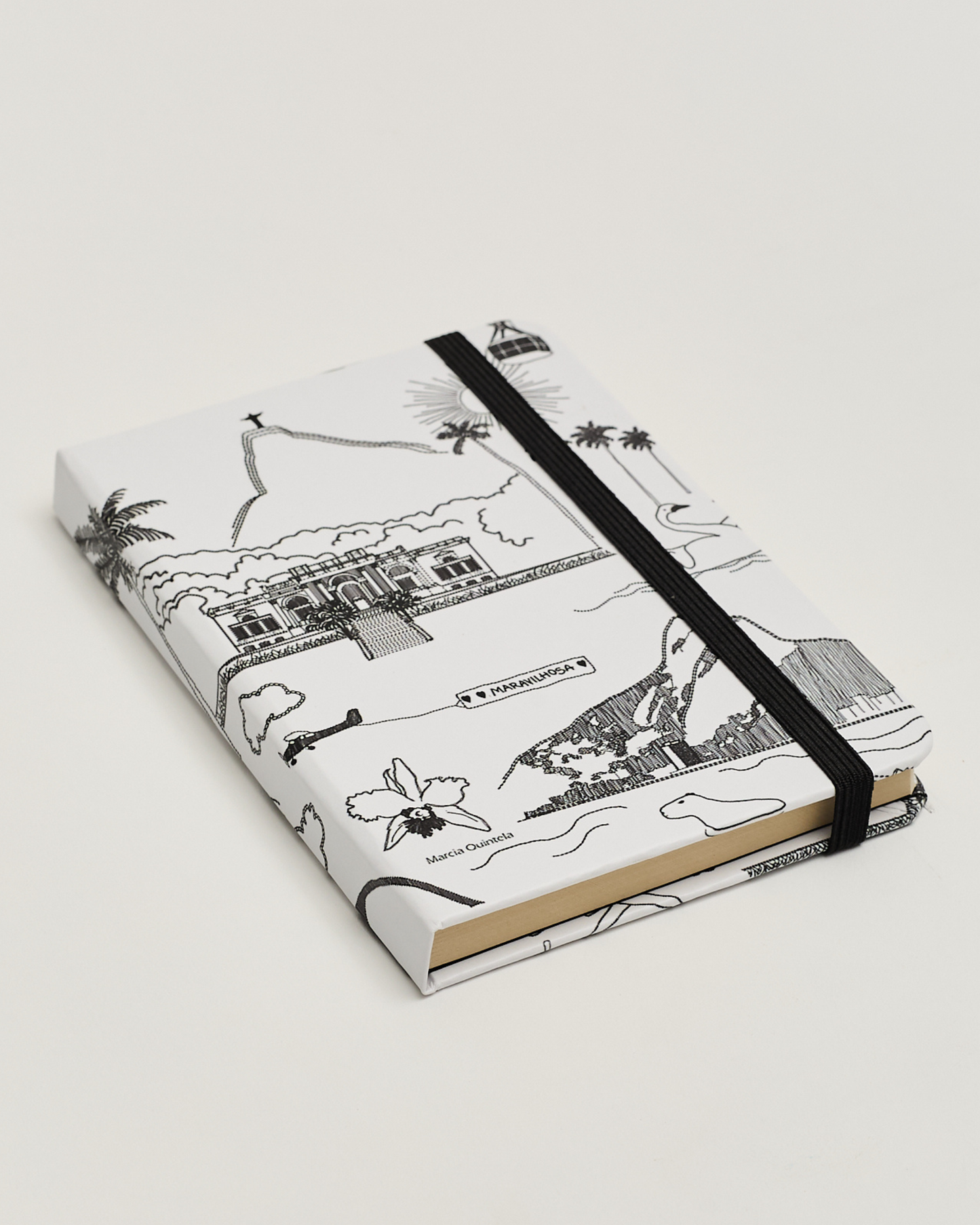 Caderno capa dura 12x17 Marcia Quintela