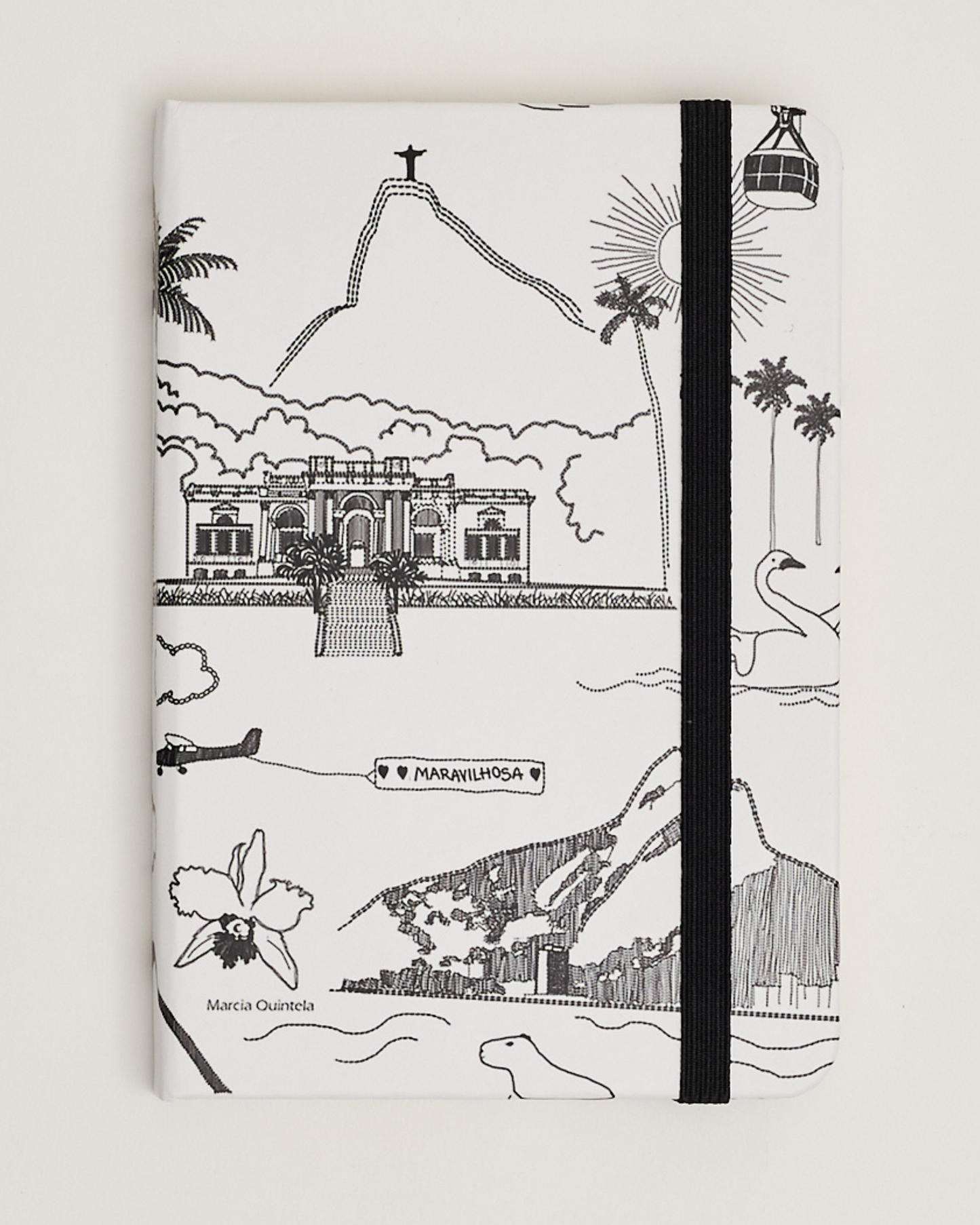 Caderno capa dura 12x17 Marcia Quintela