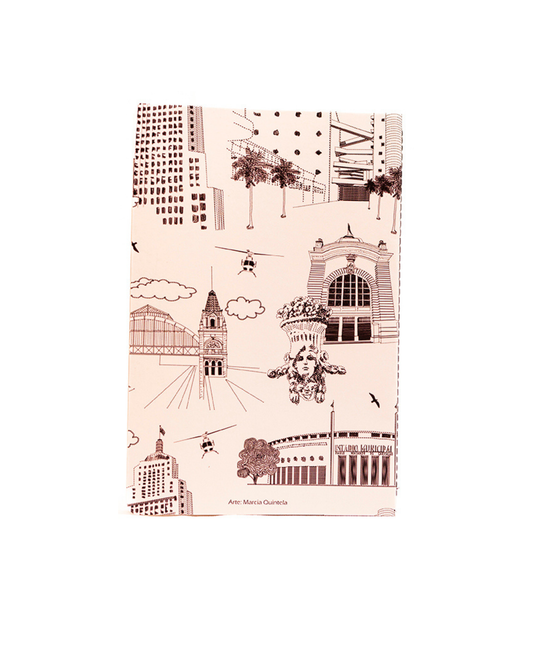 Caderneta São Paulo Preto e Branco capa flex 9x13 Marcia Quintela