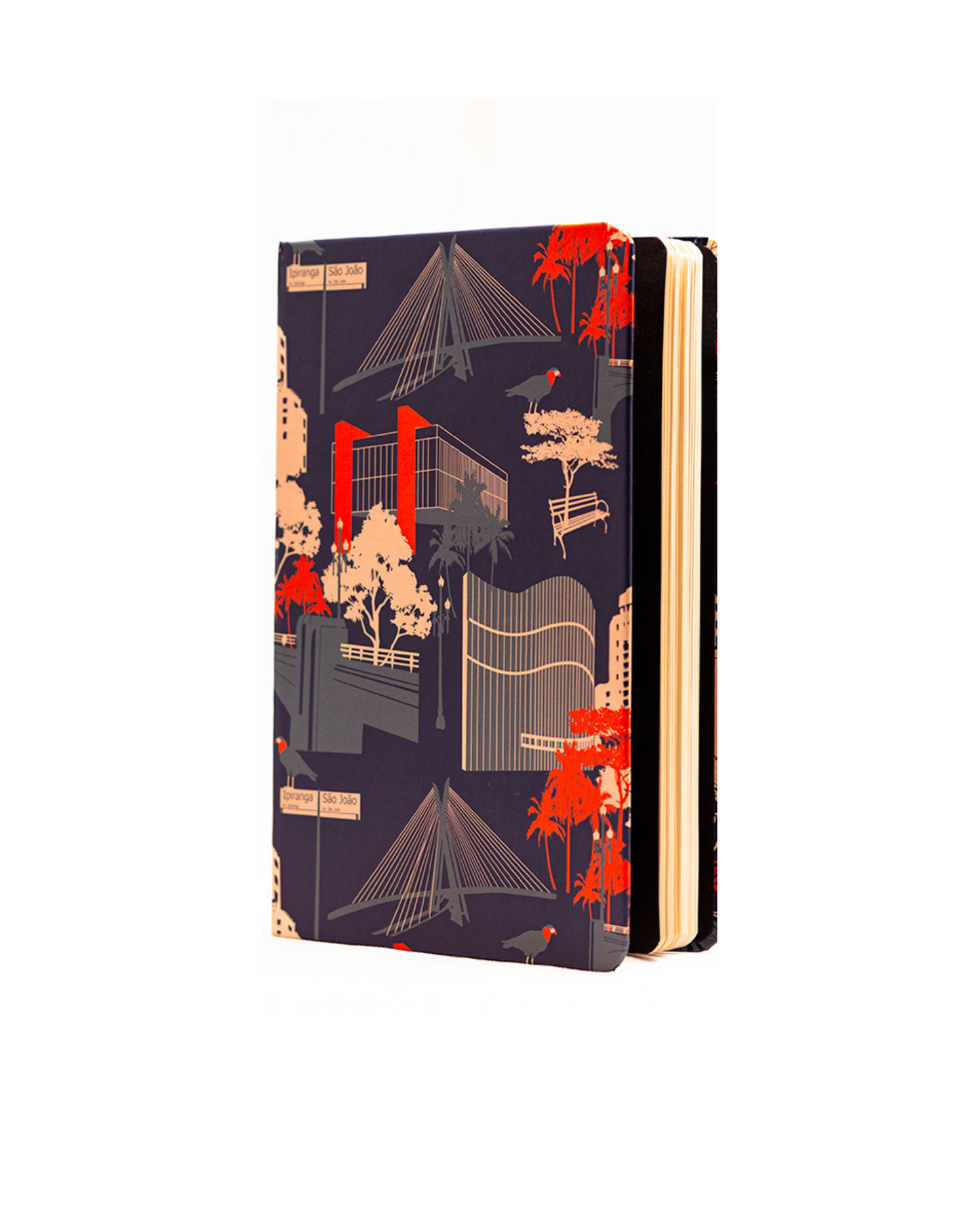 Caderno São Paulo Azul capa dura 14x21 Marcia Quintela