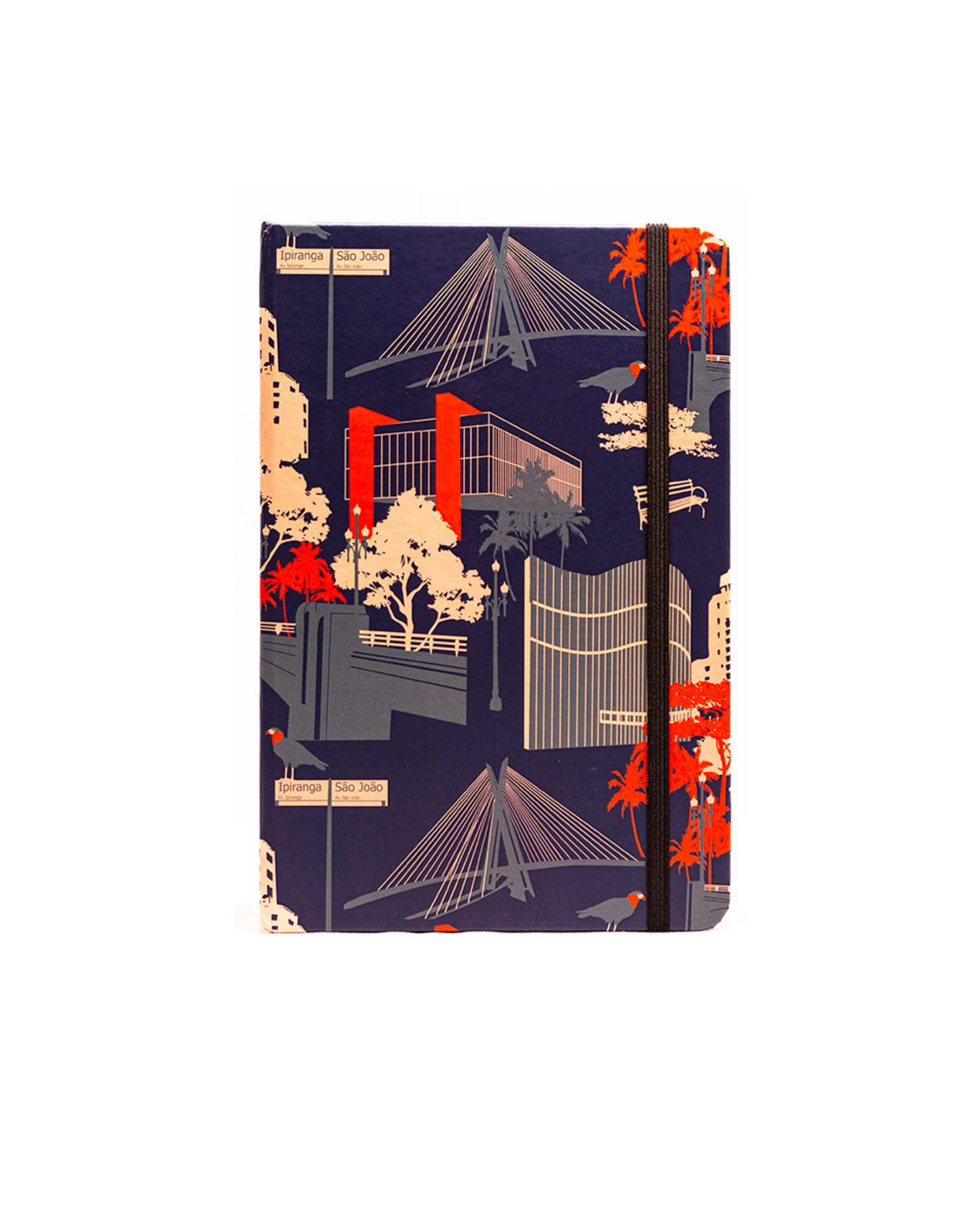 Caderno São Paulo Azul capa dura 14x21 Marcia Quintela