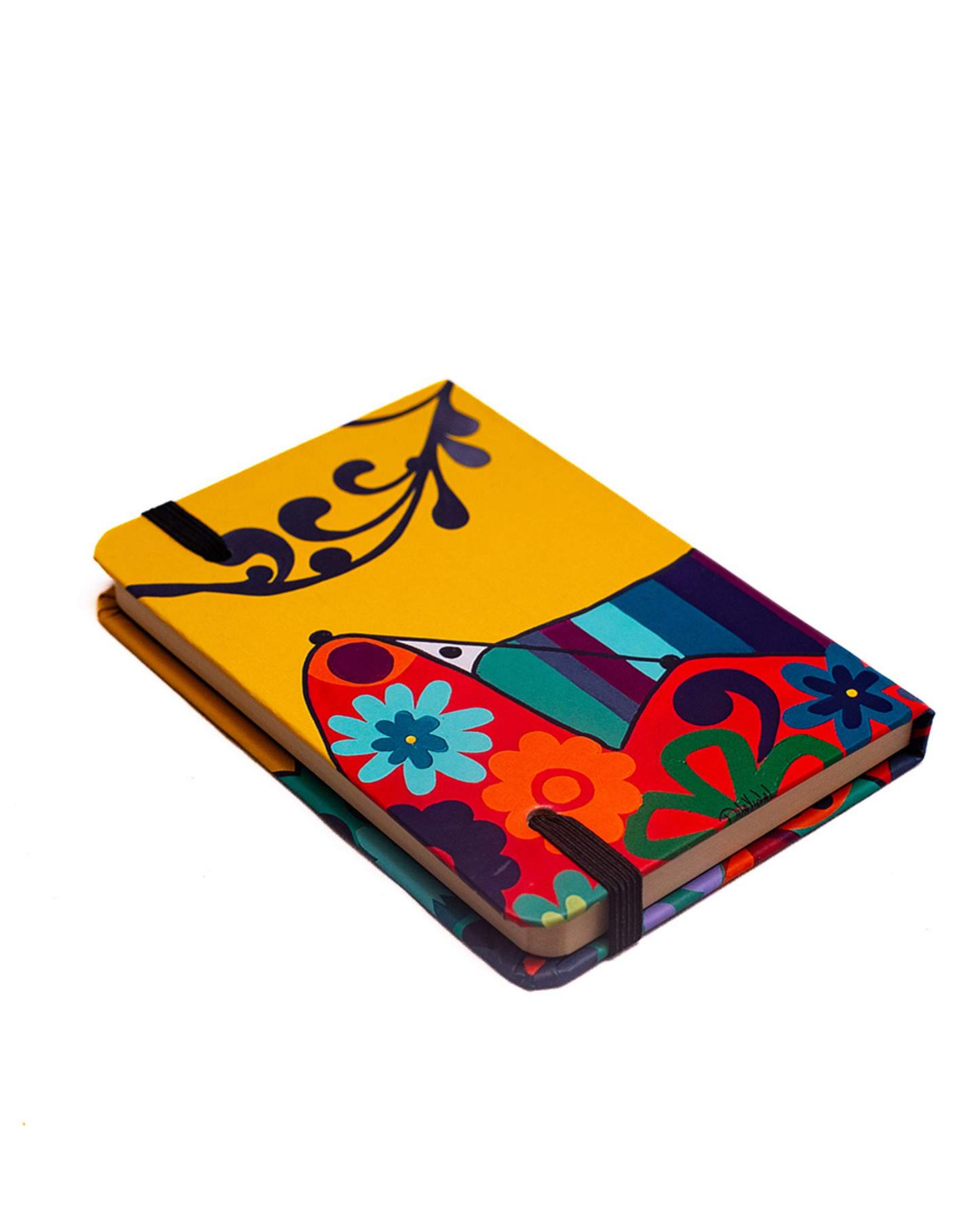 Caderno Céu Amarelo capa dura 9x13 Dila Vidal