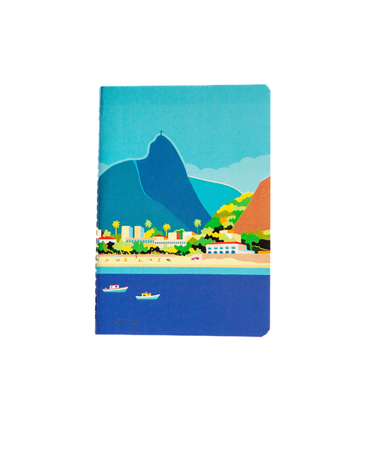 Caderneta Rio Azul capa flex 9x13 Lucia Broomberg