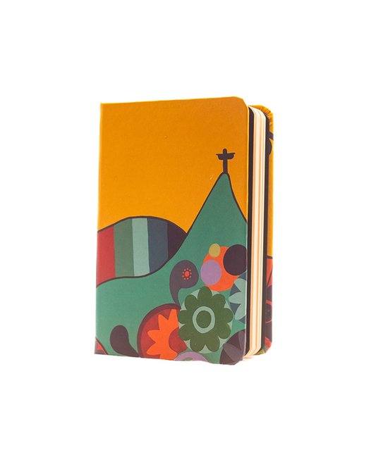 Caderno Céu Amarelo capa dura 9x13 Dila Vidal