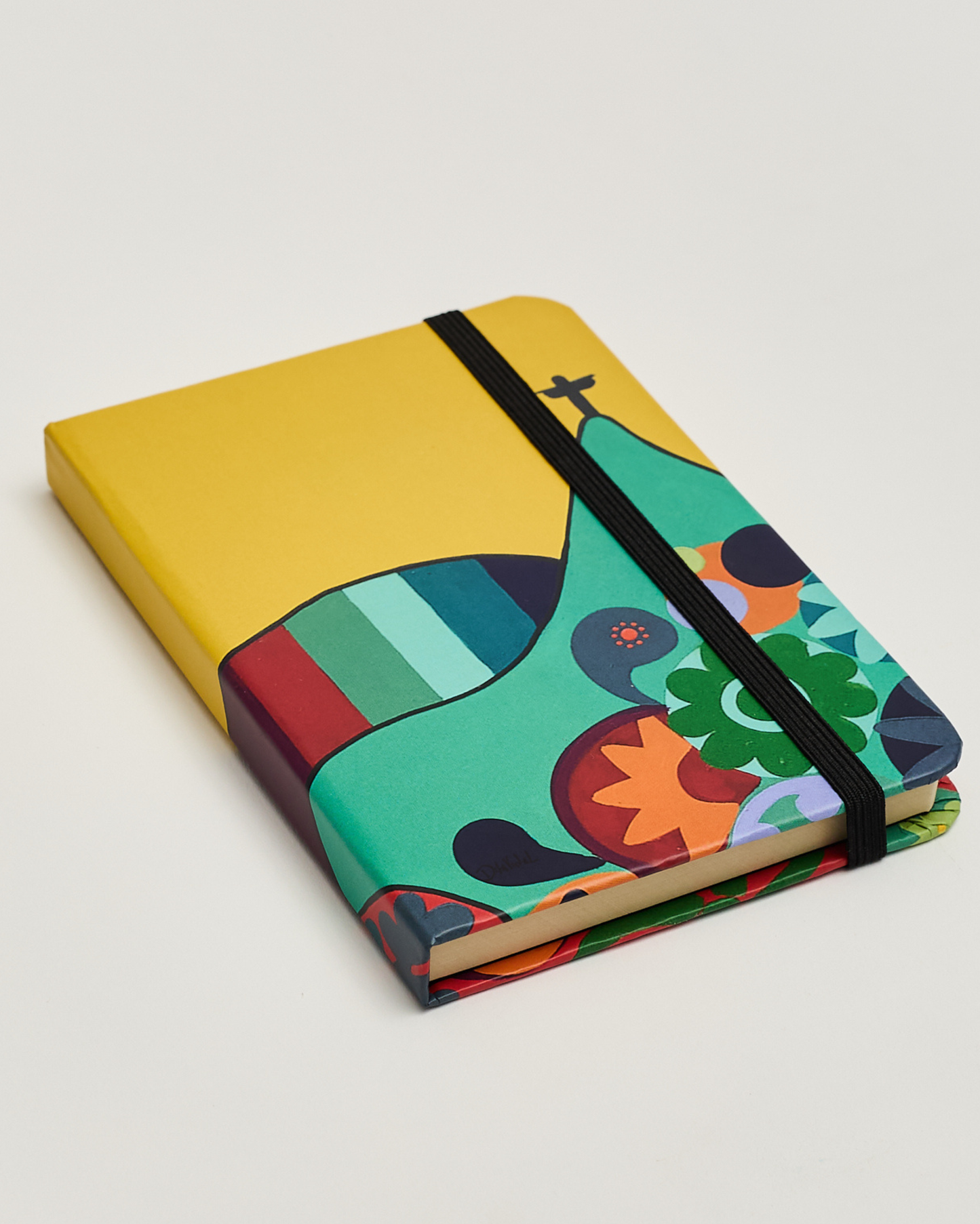 Caderno céu amarelo capa dura 9x13 Dila Vidal