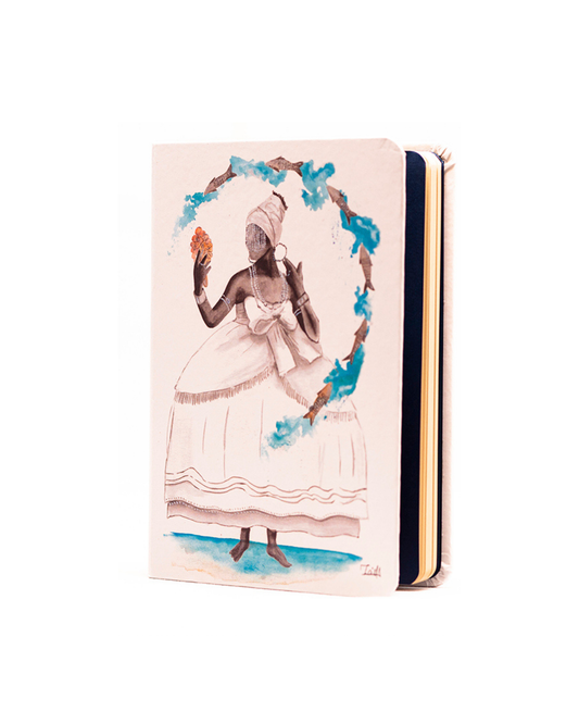Caderno Iemanja capa dura 9x13 Ludmilla