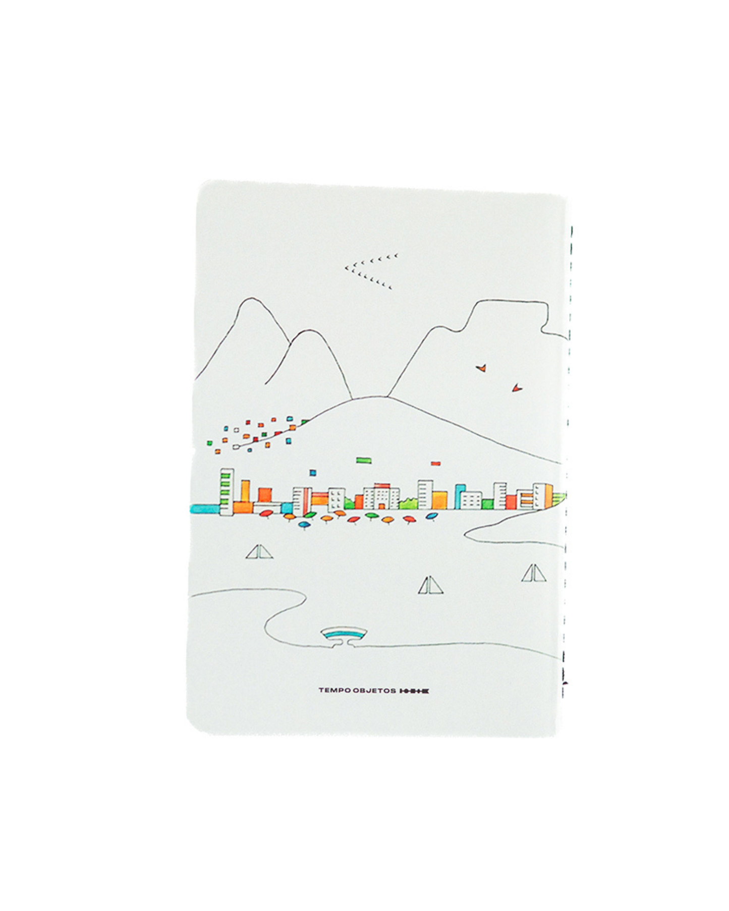 Caderneta Horizonte Branco capa flex 9x13 Lucia Broomberg