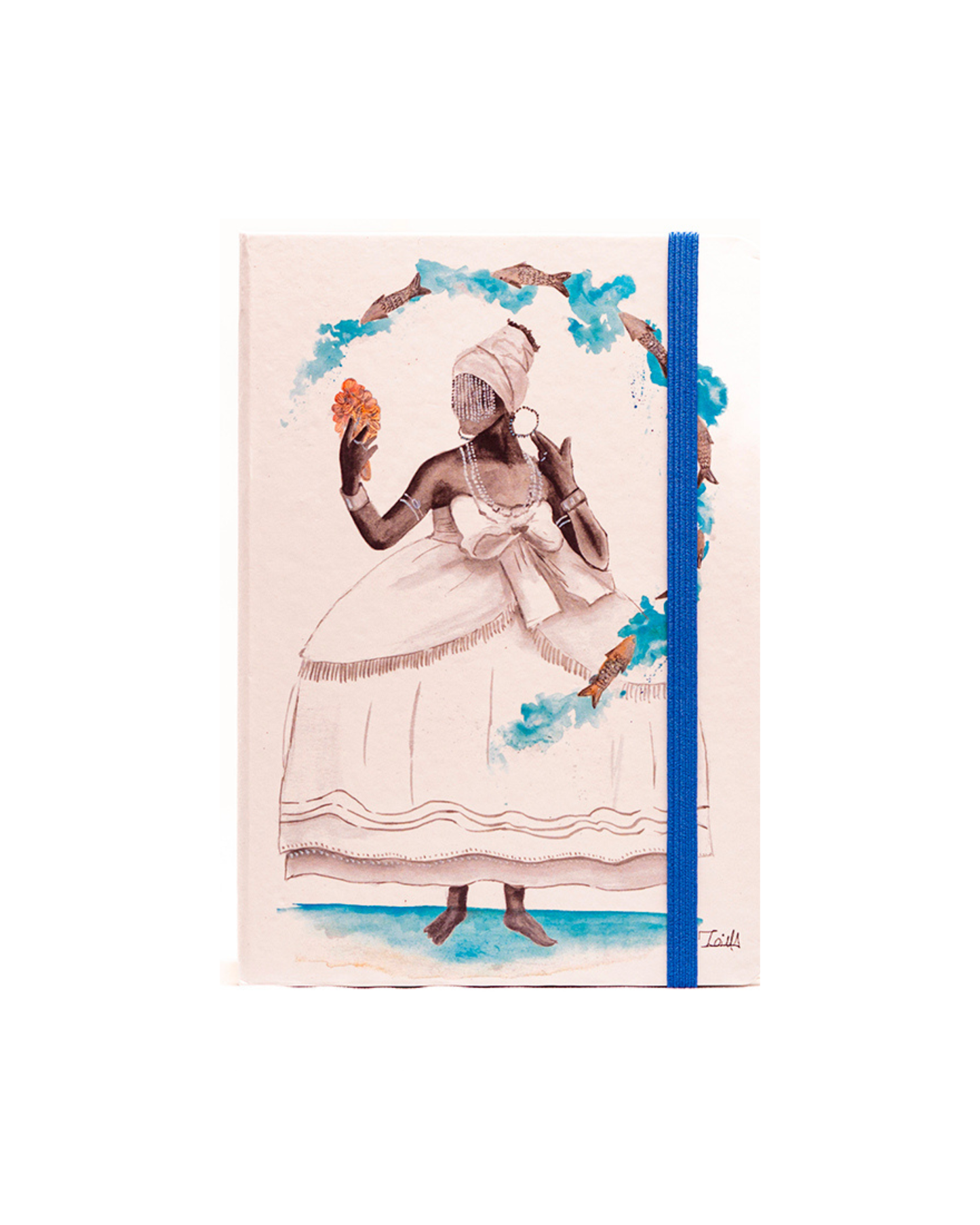 Caderno Iemanja capa dura 9x13 Ludmilla