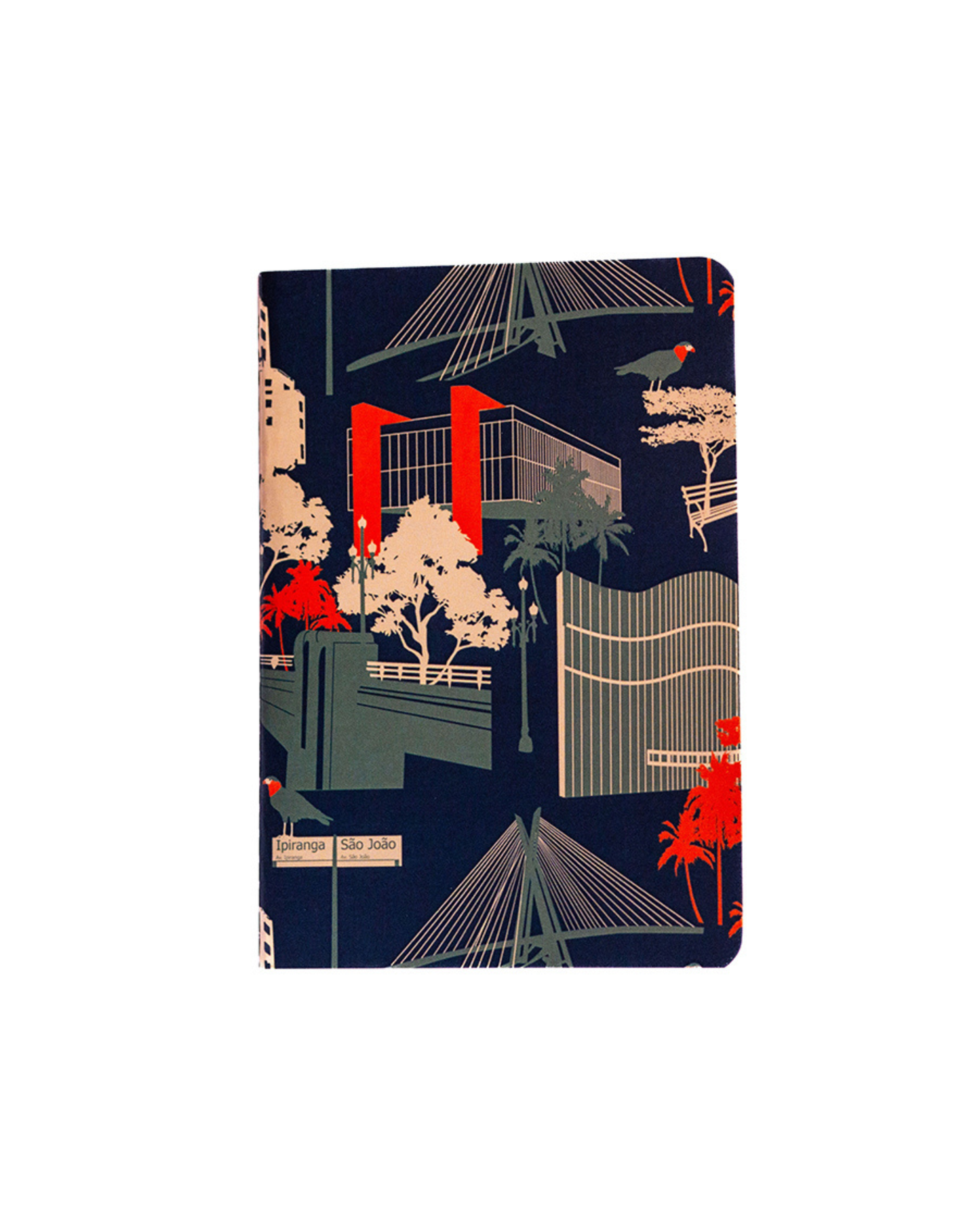 Caderneta São Paulo Azul capa flex 9x13 Marcia Quintela