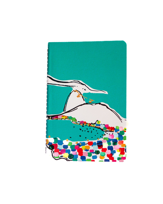 Caderneta Vista Aérea capa flex 14x21 Linda Valente