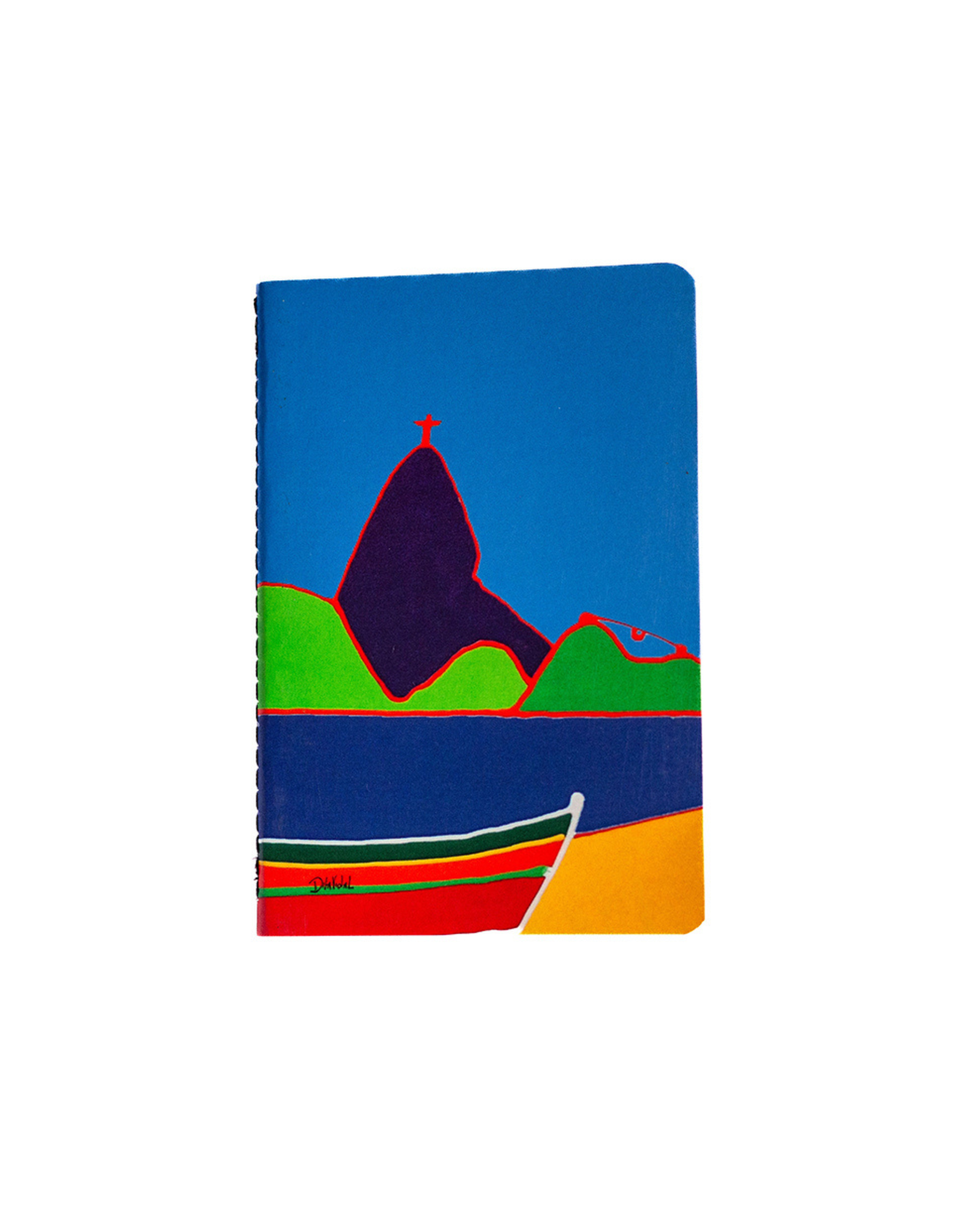 Caderneta Paisagem azul capa flex 9x13 Dila Vidal