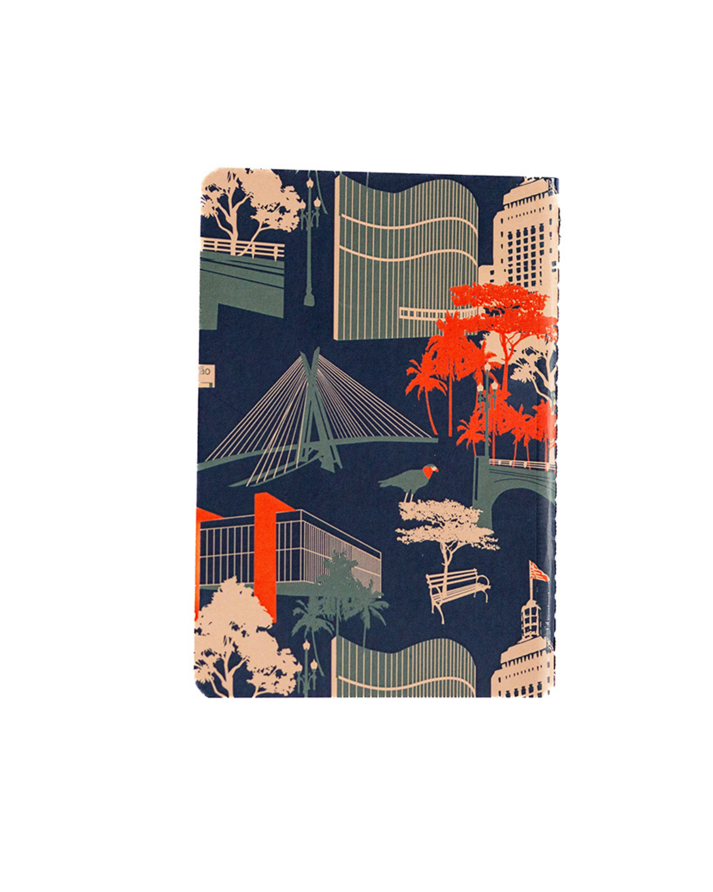 Caderneta São Paulo Azul capa flex 9x13 Marcia Quintela