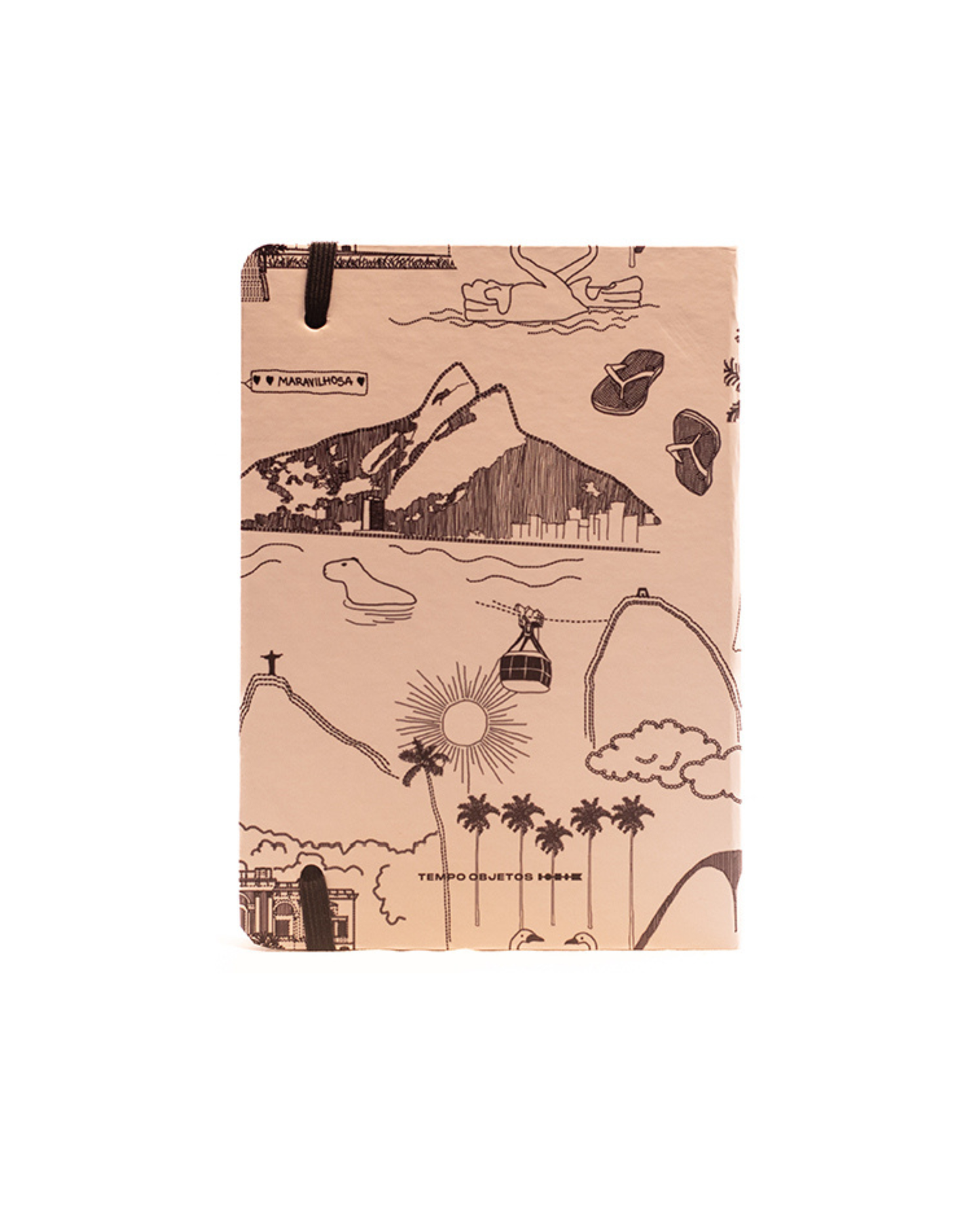 Caderno Rio capa dura 12x17 Márcia Quintela