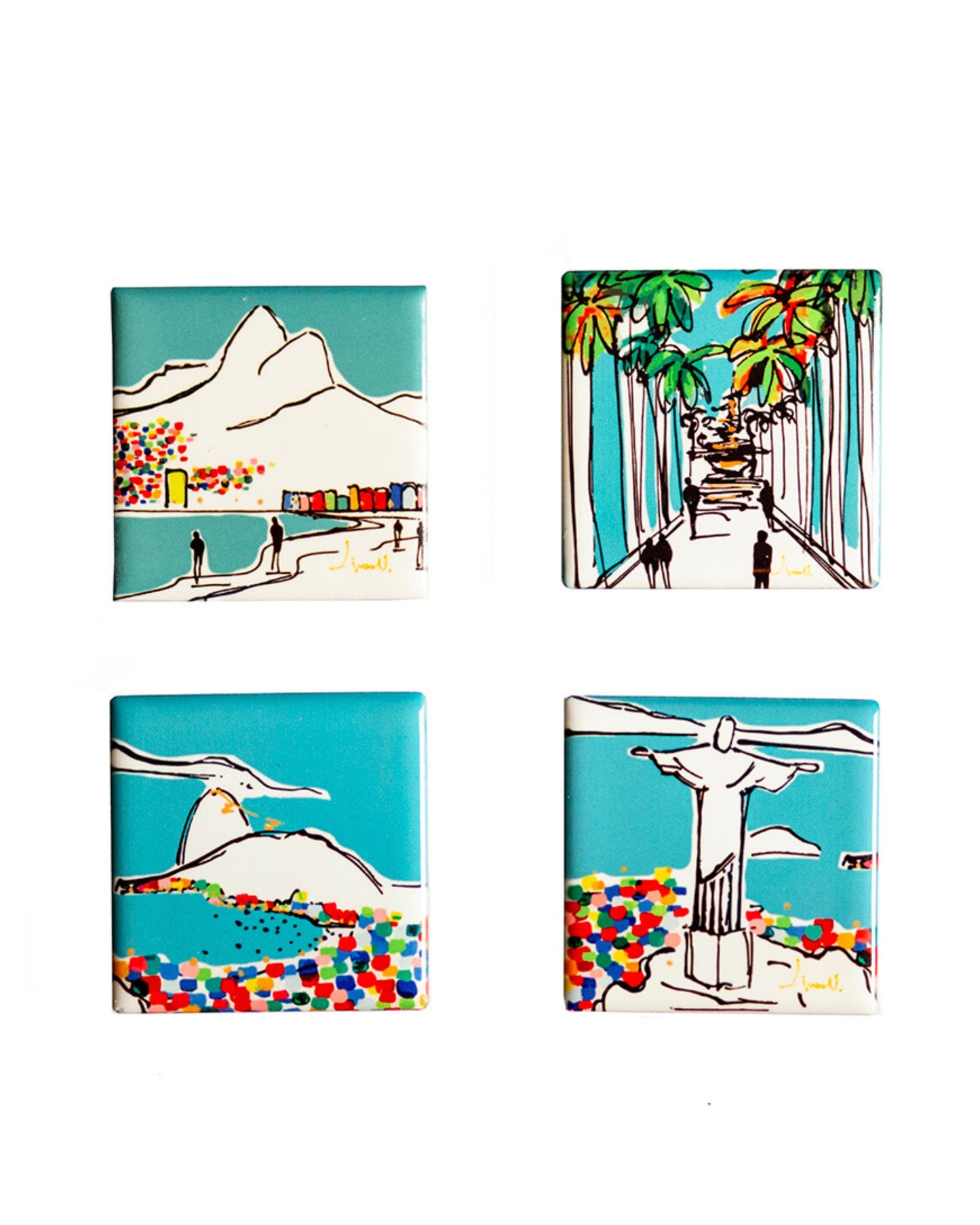 Azulejo Imã Linda Valente