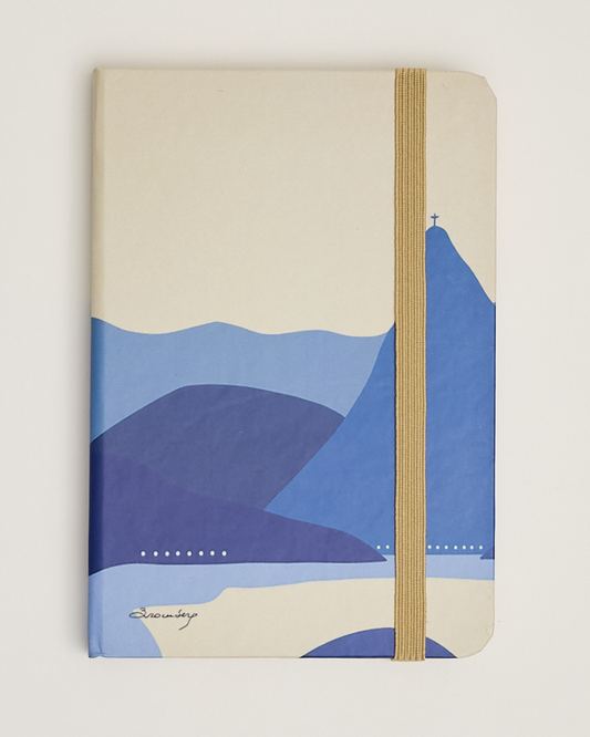 Caderno Contorno Azul capa dura 14x21 Lucia Bromberg